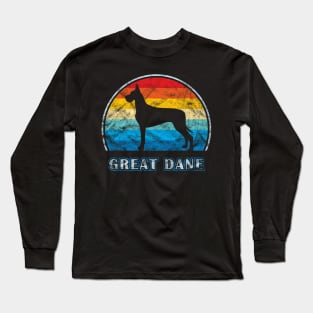 Great Dane Vintage Design Dog Long Sleeve T-Shirt